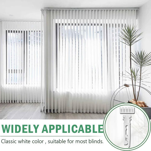 Vertical Blinds Replacement Stem and Gear, White Vertical Blind Repair Kit for Headrail and Carrier Stems