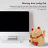 Bewinner Solar Powered Waving Cat, Cute Good Luck Wealth Home Display Car Decor Feng Shui Decoration (Yellow)