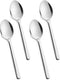 KINGSTONE Large Hostess Serving Utensils, 4 Piece Serving Spoon Set, 18/10 Stainless Steel Heavy Duty for Buffet Party