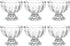 Set of 6 Iced Cream Dessert Bowls, 6oz Vintage Glassware with Heavy Base, Perfect for Sundae, Fruit, Snack, Condiment