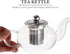 Hemoton Glass Teapot Stovetop Tea Kettle, Tea Dispenser with Infuser for Tea Coffee Drink 400ML