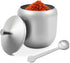 300ml Stainless Steel Sugar Bowl with Lid and Spoon, 10 OZ Coffee Seasoning Jar, Spice Container with Lid and Spoon