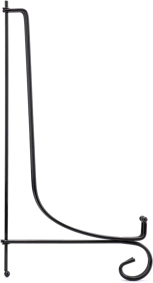 Jucoan 2 Pack 15 Inch Iron Display Stand, Large Black Easel Plate Holder for Pictures, Plates, Books, Home Decor