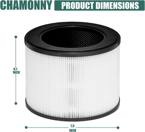 MA-22 True HEPA Replacement Filter for MA Series MA-22 Air Purifier, 3-in-1 H13 True HEPA & Activated Carbon Filter, 2
