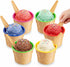 JoyServe Ice Cream Bowls and Spoons Set - (Pack of 6) Reusable