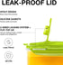 LocknLock Aqua Fridge Door Water Jug, BPA Free Plastic Pitcher with Handle, Flip Top Lid, 2 Quarts, Green