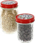 Mason Jar Lids, Decorative Canning Caps for Regular Mouth Jars, Fruit Design, Pack of 6