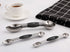 Magnetic Measuring Spoons Set of 5, Stainless Steel Dual Sided Stackable Teaspoon for Dry and Liquid Ingredients