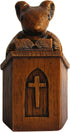 Church Mouse Statue, Wooden Church Mouse in The Pulpit Collectible Figurine for Home and Office Decor