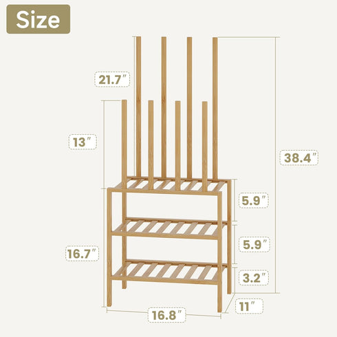 Vellzeyce Organizer,3-Tier 3-tier-short) Boot Rack for Tall Boots Multiuse Shoe Rack and Boot Storage Rack,for Tall