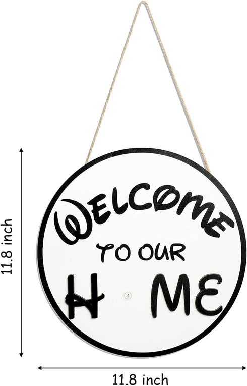 19Pcs Cute Mouse Interchangeable Seasonal Welcome Door Sign - Front Door Decor for Farmhouse