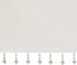 Madison Park Emilia Faux Silk Valance, DIY Twist Tab Top Finish with Beads, Window Curtain for Living Room, 26"L x 50"W