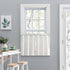 Ellis Curtain Stacey Sheer Tailored Tier Pair Curtains - 56x30 Inch - Ice Cream