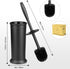 2 Pack, Toilet Brush and Holder Toilet Bowl Brush with Extra Long Handle, Toilet Scrubber and Covered Holder, Toilet