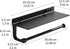 Hand Towel Holder for Bathroom -Paper Towel Holder Wall Mount - for Bathroom Black Paper Towel Holder with Shelf