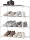 Hockmez 4-Tier Small Shoe Rack .Stackable Shoe Shelf Storage Organizer for Entryway Hallway