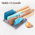 Silicone Spoon Rest for Stove Top - 2 Pack with Drip Pad, Heat Resistant BPA Free Utensil Rest