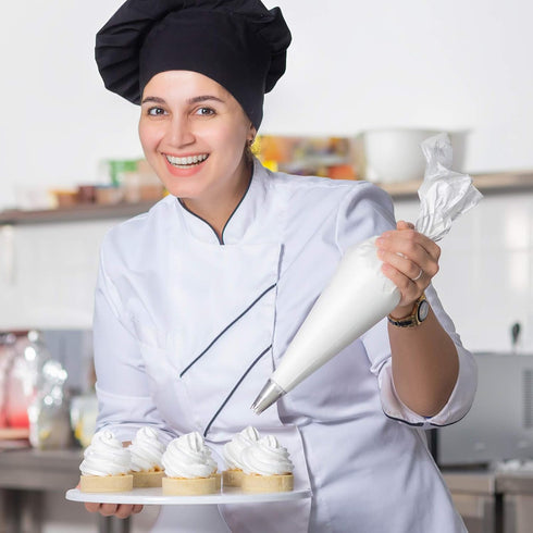 Gexolenu 100 PCS Disposable Piping Bags - 12 Inch, Anti-Burst Pastry Bags for Cake, Buttercream Frosting, Cupcake