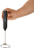 1 Restaurantware-Restpresso Electric Milk Frother, Battery-Operated Electric Foam Maker - With Stand, Stainless Steel