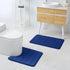 Buganda Memory Foam U-Shaped Contour Toilet Rugs, Non-Slip Absorbent Toilet Mat, Thick Soft Washable Bathroom Rugs (24"