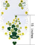 Simhomsen Large Irish Clover Table Runners for St. Patrick’s Day, Embroidered Shamrock Table Scarf, 14 × 105 Inch