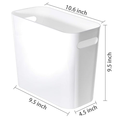 Youngever 1.5 Gallon Slim Trash Can - Plastic Garbage Container Bin with Handles for Home Office, Living Room, Kitchen