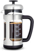 Easyworkz Stainless Steel French Press, 12 oz Coffee Tea Maker with Soft Grip Handle