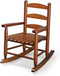 JOYMOR Outdoor Wooden Rocking Chair for Kids with High Backrest, Toddler Rocker Weather,