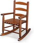 JOYMOR Outdoor Wooden Rocking Chair for Kids with High Backrest, Toddler Rocker Weather,