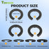 DA99-04158A Hinge Shim Kit, Refrigerator Door Height Adjustment Shim Kits, 4 Different Thickness Refrigerator Door Shim Replacement for DA60-00314C,3282540,PS6448337 DA99-04158A,AP5668209