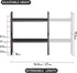 2Pack Countertop Expandable Cabinet Shelf Organizers, Stackable Metal Shelves Extender for Kitchen Storage, Adjustable