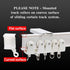 KOLAKO Curtain Track Accessories - 12 Feet Curtain Rail Wall and Ceiling Mount Brackets, Flexible Curtain Track Hardware
