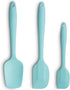 Silicone Spatula Set, 3-Piece High Heat-Resistant Ergonomic Handle Non-stick Rubber Spatulas with Stainless Steel Core,