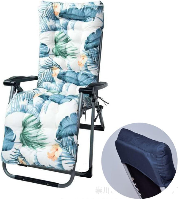Shapeazy 67 Inch Patio Lounge Chair Cushion,Rocking Chair Sofa Cushion, Indoor/Outdoor Floral Printed