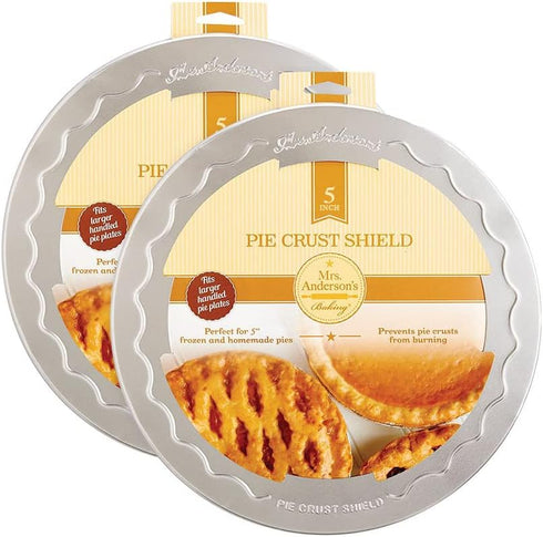 Mrs. Anderson's Baking 2 Pie Crust Protector Shields for Mini Pies and Pot Pies - 1 Set