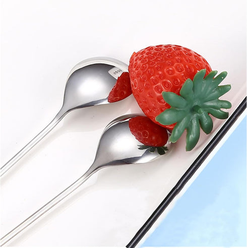 Stainless Steel Mini Coffee Espresso Spoon, Dessert Teaspoons Small Soup Spoons, Silver Cute Animals Coffee Spoon, Set