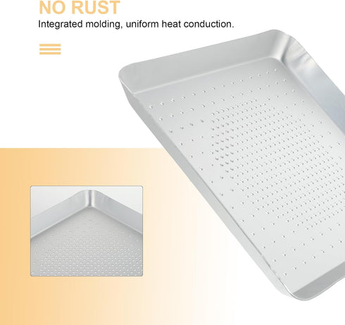 Luxshiny Mini Pizza Pan, 9 Inch Pizza Bakeware with Holes for Home Baking