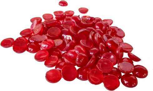 Rastogi Handicrafts Centerpieces - Glass Gems for Vase Fillers, Wedding Decoration Pebbles (Red)