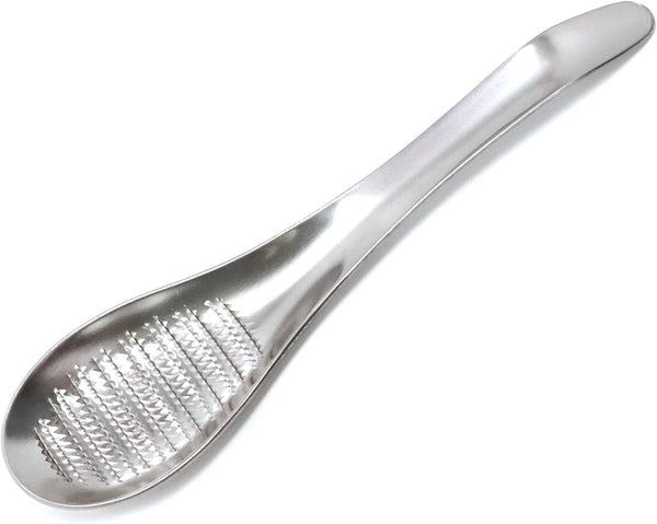 Honbay 1PCS Stainless Steel Garlic Ginger Fruits Root Vegetable Grater Grinder Spoon for