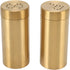 2 Pack Gold Spice Jar, Stainless Steel Shaker with Screw Open Top for Uniform Size Seasoning Bottles