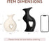 Set Ceramic Vase Hollowed Heart Flower Vase for Modern Nordic Boho Home Decor, Aesthetic Decor for Table Centerpiece