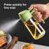 16oz Oil Dispenser Bottle for Kitchen - 2 in 1 Olive Oil Dispenser and Oil Sprayer - 470ml Olive Oil Bottle - Oil Sprayer for Cooking, Kitchen, Salad, Barbecue Green by TrendPlain