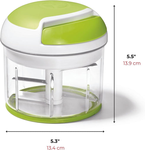 Starfrit Pull Chopper, Multi-Purpose Manual Food Processor with Three Blade System for Fruits, Vegetables, Meats