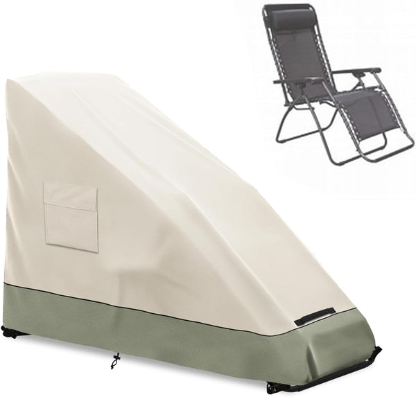 Zero Gravity Chair Cover,Outdoor Heavy Duty 600D Waterproof Zero Gravity Lounge Chair