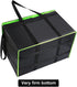 2 Pack XXXL-Large Insulated Grocery Shopping Bags, Green, Reusable Bag,Thermal Zipper,Collapsible,Tote,Cooler,Food