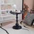 Side Table - 13.8" Round Small Accent Table with Metal Base, Multifunctional