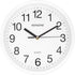 Adalene 10 Inch White Wall Clock, Battery Operated Non Ticking, Completely Silent for Kitchen Office School Bedroom