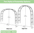7.8ft RUBFAC Garden Arch Trellis for Climbing Plants Outdoor, Metal Arch Frame Garden Arbors and Arches, Outdoor