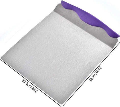 Cake Safe Lifter - 10" x 8" Stainless Steel Pizza Transfer Shovel - Square Cake Tray Moving Plate Tool Cookie Spatula