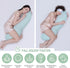 Body Pillows for Adults, Full Body Pillow for Side Sleepers, Long Body Pillow for Bed, Pea Pod Shape Long Pillow